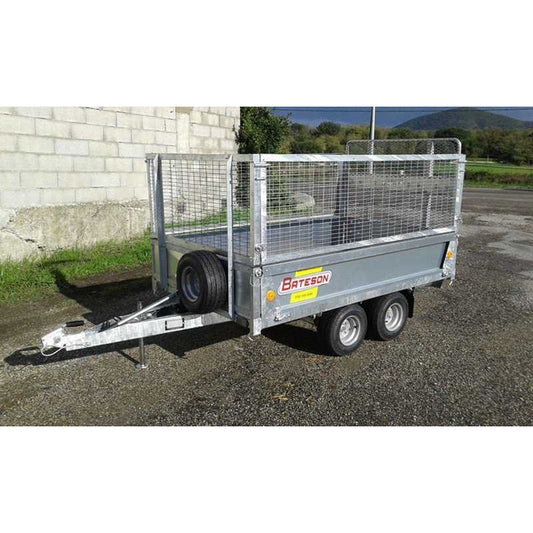 Remolque basculante Bateson de 2 ejes, peso total admisible de 750 kg