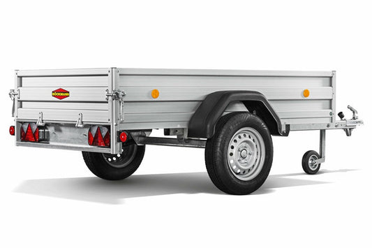 Remolque de aluminio con freno 2m10 / 1350Kg