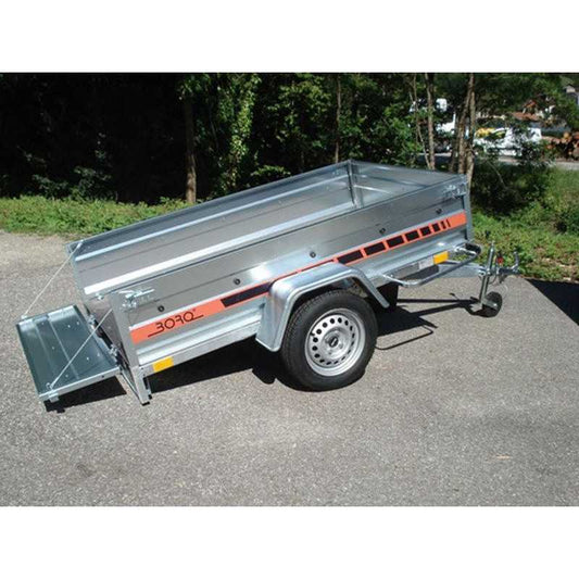 Remolque portaequipajes Boro de 2 ejes y 750 kg: Conducir sin carnet electrónico